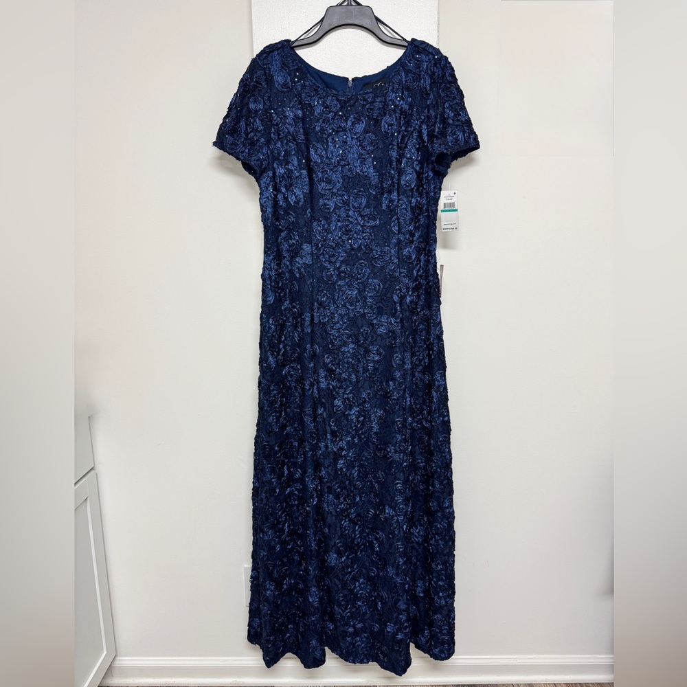 Alex Evenings Navy Blue MOB Dress